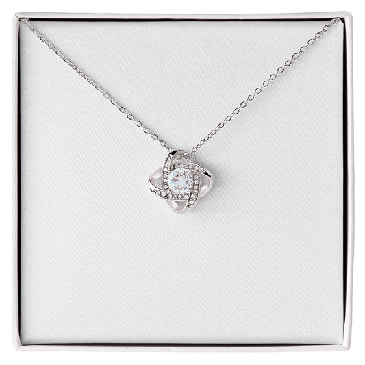 Love Knot Necklace (Yellow & White Gold Variants)