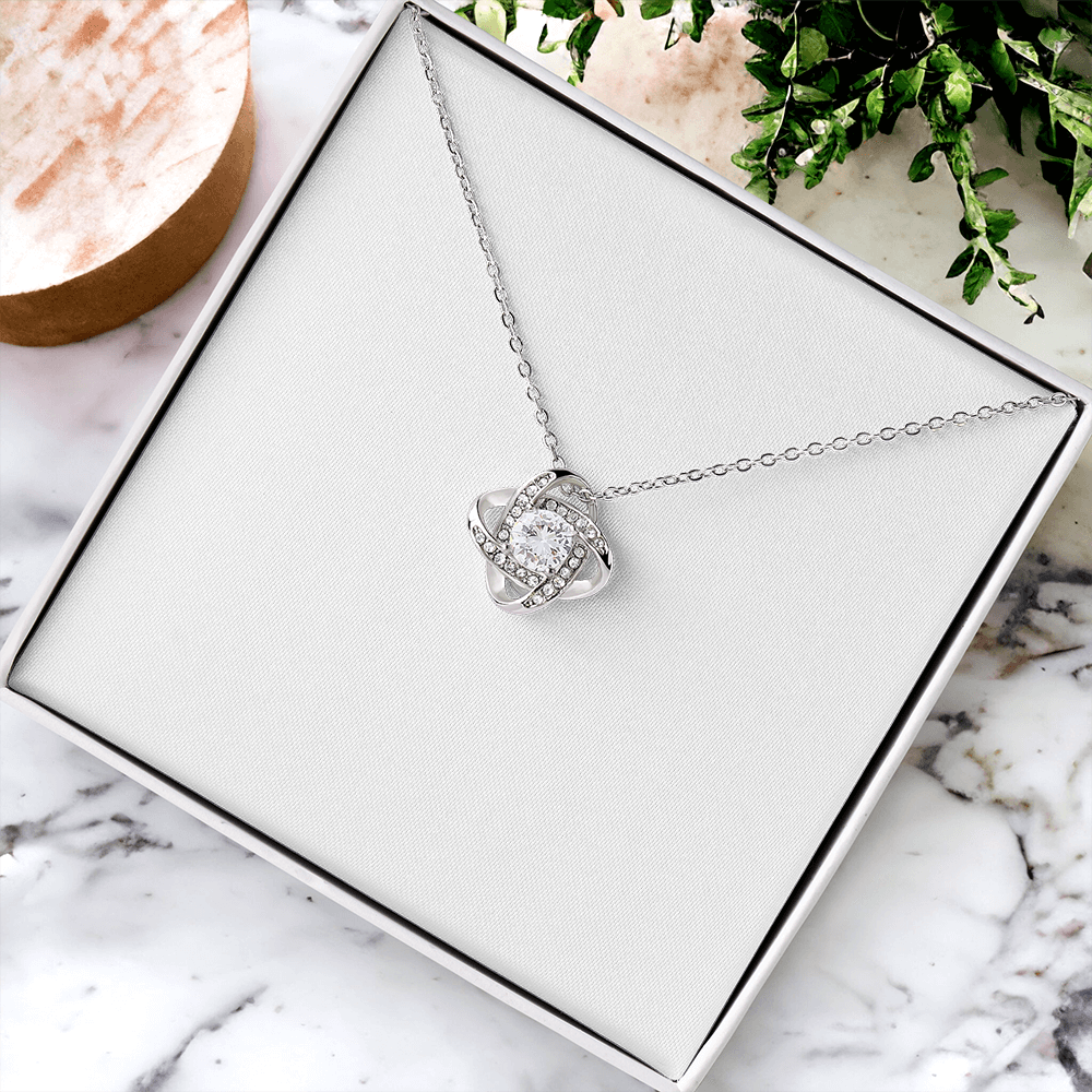 Love Knot Necklace (Yellow & White Gold Variants)